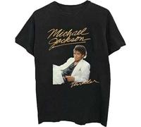 T-shirt michaeljackson thriller white suit unisexe noir taille s Noir G