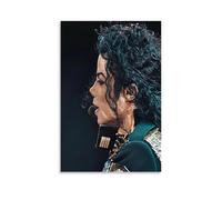 Michael Jackson The King of Music Poster Peinture décorative sur toile Art mural pour salon, chambre à coucher, art mural, impression d'image moderne, décoration de salle familiale, 60 x 90 cm
