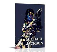 Michael Jackson The King of Pop Art Poster décoratif sur toile, art mural, pour salon, chambre à coucher, impression photo, moderne, décoration de salle familiale, 40 x 60 cm