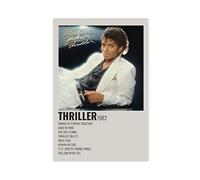 Michael Jackson Thriller Années 90 Vintage Poster pour Chambre Esthétique Toile Affiche Mur Art Décor Impression Image Peintures pour Salon Chambre Décoration 40 × 60 cm Sans Cadre Style1