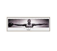 Michael Jordan Wings Toile murale Motif étoiles de basket-ball sans cadre 40 x 120 cm