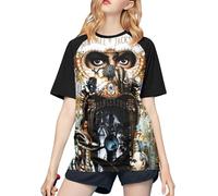 Michael King Jackson T-Shirt de Baseball pour Femme - T-Shirt élégant à Manches Courtes, vêtement de Fan du Roi de la Pop, Design rétro pour Les Fans de vêtements décontractés et de Concert Large