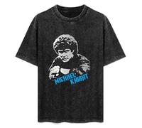 Michael Kitt Knight Rider David Hasselhoff Foundation Retro Cult 80S Fun Vintage Washed Tee Unisex Short Sleeve Size L