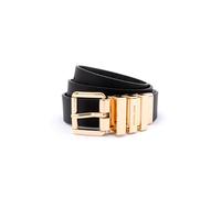 Michael Kors 1 inch Reversible Belt Ceinture, Noir/Or, S Femme