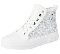 Michael Kors 43H3EYFE6D-085 Evy High Top Donna, Optic White EU 41