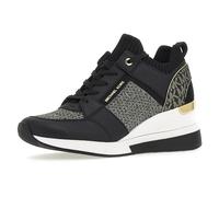 Michael Kors 43H3GEFS6D-039 Georgie Knit Trainer Donna, Black/Gold EU 36.5