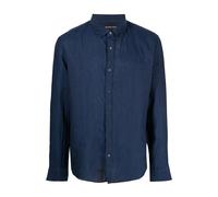 Michael Kors - 511 Camicia In Lino - Homme - Chemises - Bleu - Taille: L