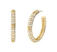 Michael Kors - 88383486 Boucles d'Oreilles Créoles Femme Argent 925 Cubic Zirconia Taille Unique