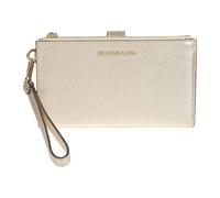 Michael Kors - Adele Metallic Pebbled Leather Smartphone Wristlet - Femme - Accessoires - Jaune - Taille: ONE Size