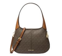 Michael Kors Alice Petite épaule zippée sur le dessus pour femme Doré, Marron/gland, Medium, Alice Small Tz Épaule