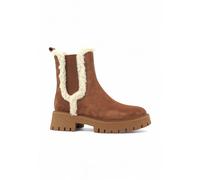 Michael Kors - Asher Bottes en Daim et Fausse Fourrure Shearling - Femme - Chaussures - Brun - Taille: 36 EU