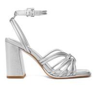 Michael Kors Ashirta Block Heel Sandal In Silver Taille: 41 | Pumps Outlet | Femme | Gris