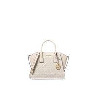 Michael Kors Avril Sac à main en cuir avec petit logo Crème clair Multicolore, Crème claire multicolore, Small
