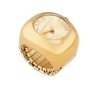 Michael Kors - Bague-montre Rylee à deux aiguilles en acier inoxydable doré, pour femme, MK4847