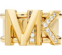 Michael Kors Bague pour femme en laiton doré avec zirconium