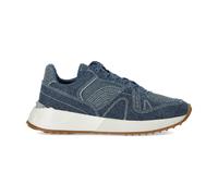 Michael Kors - Baskets Jaime en Denim avec Plaque Argentée - Femme - Chaussures - Bleu - Taille: 36 EU