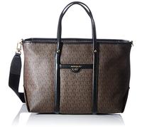 Michael Kors Beck, Sac à Main Femme, Marron/Noir, M