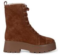 Michael Kors Blake Lace Up Boot In Tan Leather Taille: 37 | Bottes Outlet | Femme |