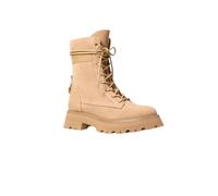 Michael Kors - Botte de combat en daim Caleb - Femme - Chaussures - Beige - Taille: 38 1/2 EU