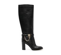 Michael Kors - Bottines en cuir Hamilton ornées - Femme - Chaussures - Noir - Taille: 37 EU
