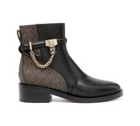 Michael Kors - Bottines en cuir ornées Hamilton - Femme - Chaussures - Noir - Taille: 36 EU