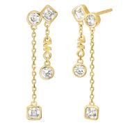 Michael Kors Boucles d’oreilles pour femme en métal doré ornées de pierres semi-précieuses avec fermoir à tige