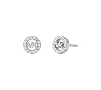 Michael Kors - Boucles d'oreilles à tige avec logo Premium Kors MK en argent sterling pour femme, MKC1727CZ040
