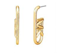 Michael Kors Boucles d'oreilles créoles Premium Kors MK en laiton doré pour femme, MKJ8082710