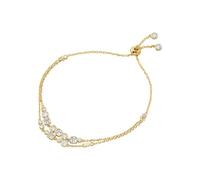 Michael Kors Bracelet pour femme en pierres semi-précieuses à double chaîne avec fermoir coulissant