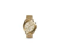 Michael Kors Bradshaw MK5605: Montre femme or-tone, bracelet acier, cadran rose, chiffres romains, étanche