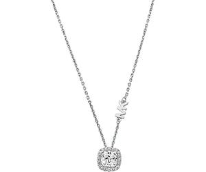 Michael Kors Brilliance - Collier en Argent Sterling 925 avec Pendentif en Cristal pour Femme MKC1407AN040