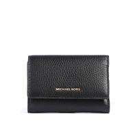 Michael Kors Portefeuille Bryant trifold en cuir de vache finement grainé noir – Femme