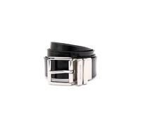 Michael Kors Ceinture réversible en cuir pour femme de 1,5 pouces, accessoire de mode élégant pour un usage quotidien, noir/argent, Medium