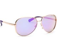 Michael Kors Femme Michael Kors MK5004 CHELSEA 10034V Lunettes de soleil Métal Or Violet Carré Normale