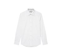 Michael Kors Chemise 'DOBBY ENGINEERD MODERN FIT SHIRT CAMICIA' blanc, Taille XL-XXL