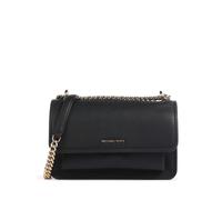 Michael Kors Claire Large Sac porté épaule noir, cuir de vache grainé, femme
