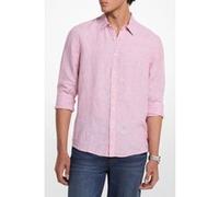 Michael Kors Classic Long Sleeve Linen Shirt In Pink Taille: M | Casual chemises Outlet | Homme | Blanche