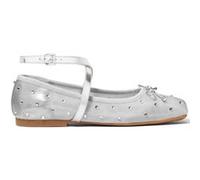 Michael Kors Collette Wrap Ballet Shoe In Silver Taille: 39 | Ballerines Outlet | Femme | Gris