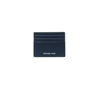 Michael Kors Cooper 36S4LCOD2L Étui pour cartes en cuir grainé Bleu marine
