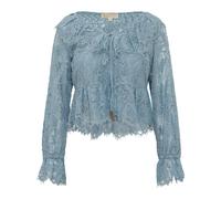 Michael Kors - Corded Floral Lace Blouse - Femme - Blouses et Chemises - Bleu - Taille: 42 FR