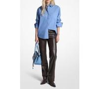Michael Kors Cotton Ls Shirt French Blue Taille: L | Manches longues Outlet | Femme | Bleu