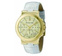 Michael Kors Crème, Blanc Croc Cuir + Ton Doré +Chronographe+ Date WATCH-MK5224