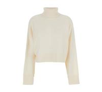 Michael Kors - Cropped Turtleneck Sweater - Femme - Pulls - Blanc - Taille: 36 FR