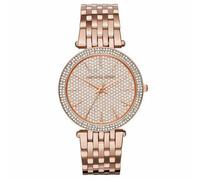 Michael Kors Darci Ladies Watch MK3439 Crystal Pave Dial RoseTone Stainless Band