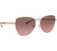 Michael Kors Lunettes de soleil Femme MK1163 Dorado Beach Or rose brillant Dégradé rose-marron 57 mm