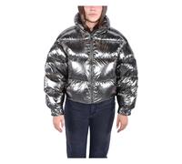 Michael Kors - Doudoune Métallisée - Femme - Vestes - Gris - Taille: 38 FR