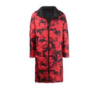 Michael Kors - Doudoune Réversible Camo en Noir - Homme - Manteaux - Rouge - Taille: M