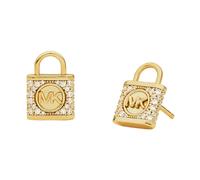 Michael Kors - Élégantes Boucles d'Oreilles Clous Zircone Or - Femme - Accessoires - Jaune - Taille: ONE Size