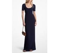 Michael Kors Empire Scoop Neck Short Sleeve Maxi Dress In Midnight Blue Taille: M | Robes longues Outlet | Femme | Bleu