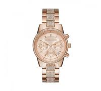 Michael Kors Montre Bryant MK6485 - Étanche 3 ATM - Bracelet acier doré rose - Analogique